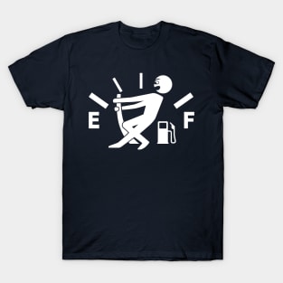 Empty tank - no fuel - fuel gauge T-Shirt